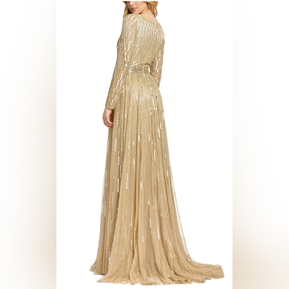 MAC DUGGAL Long Sleeve A-Line Gown NWT - Picture 2 of 3